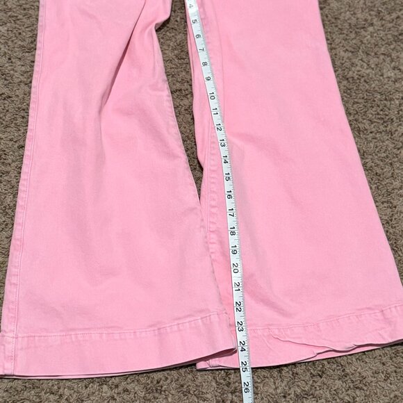 GAP Kids Pink Denim Belted Jumpsuit Romper Size 14 Girl - Picture 4 of 9